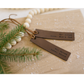 Set of 4 Leatherette Gift Tag