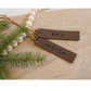 Kid's Writing Leatherette Stocking Tag