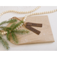 Kid's Writing Leatherette Stocking Tag