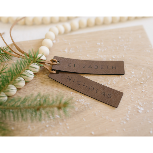 Leatherette Stocking Tag