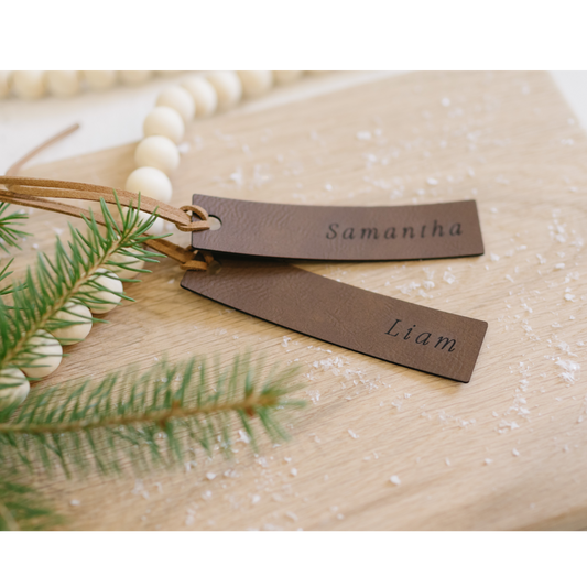 Leatherette Stocking Tag