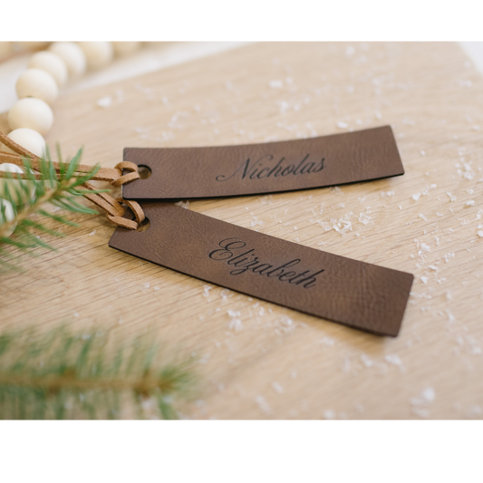 Leatherette Stocking Tag
