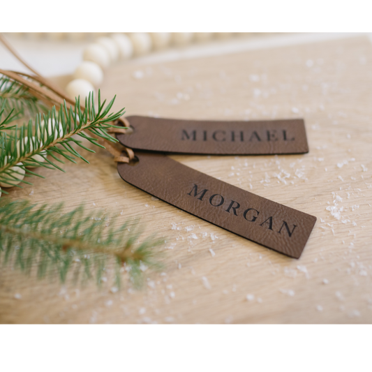 Leatherette Stocking Tag
