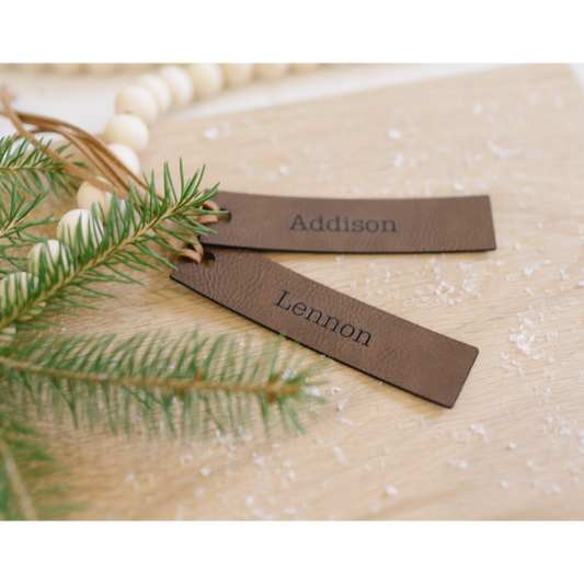 Leatherette Stocking Tag