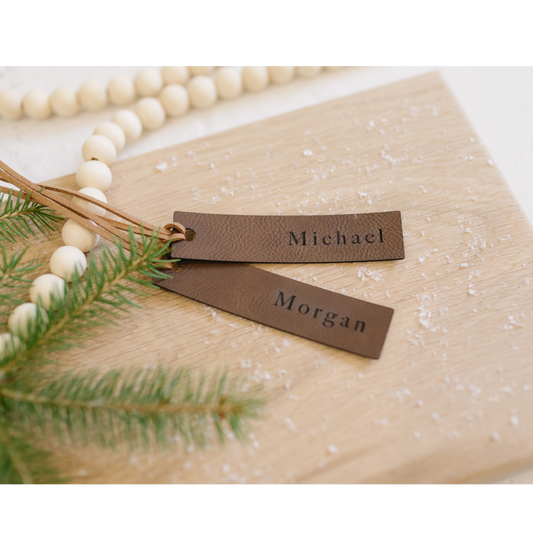 Leatherette Stocking Tag