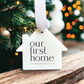Our First Home 2023 Ornament | Our First Christmas in our New Home Ornament 2023 | New Homeowner Gift | Real Estate Gift | Housewarming Gift