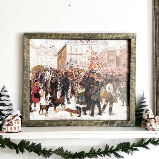 Vintage Christmas in the Square Sign