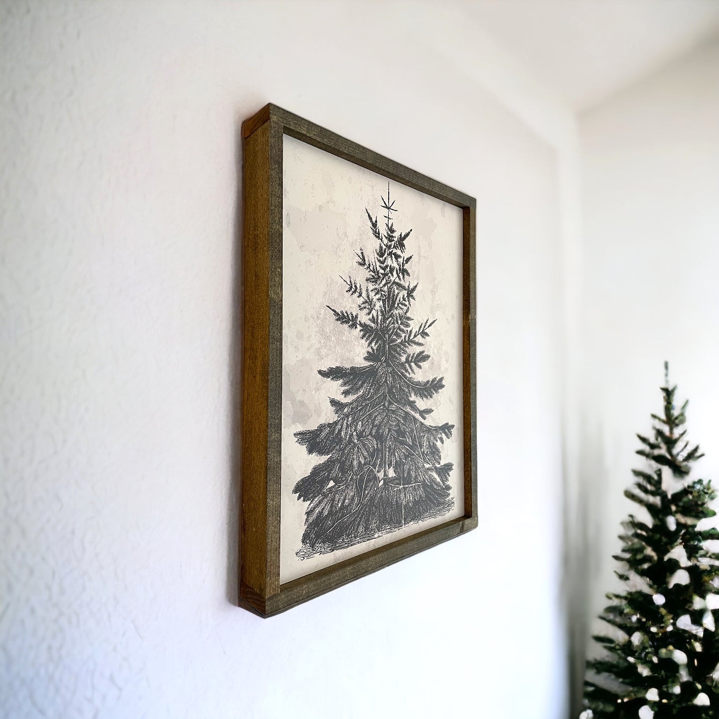 Vintage Christmas Tree Sign