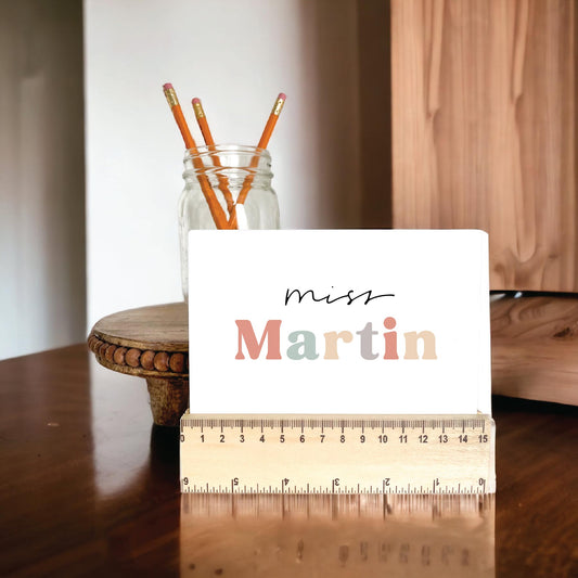 Ruler Teacher Sign
