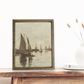 Vintage Oil Sailboat