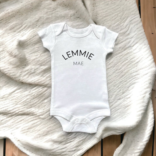 Custom Name Baby Onesie