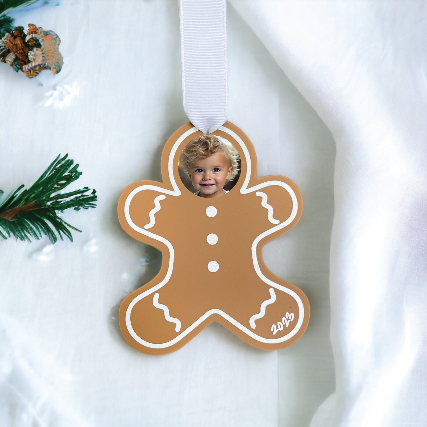 Custom Photo Gingerbread Ornament 2023 | Custom Photo Ornament