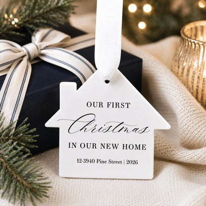 Custom Our First Christmas in Our New Home Ornament