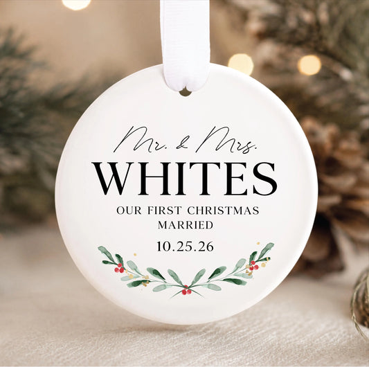 Our First Christmas Married Ornament