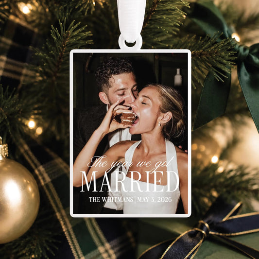 Our First Christmas Married Ornament