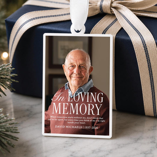 Custom In Living Memory Memorial Ornament