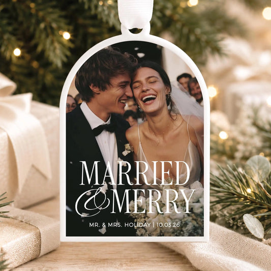 Our First Christmas Married Christmas Ornament