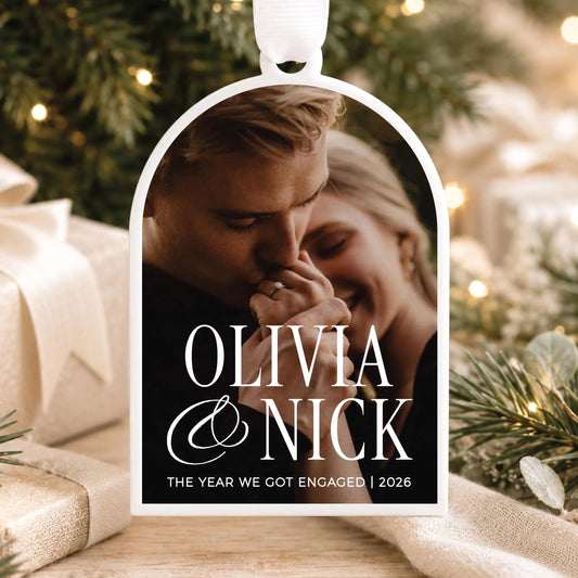 Our First Christmas Engaged Christmas Ornament