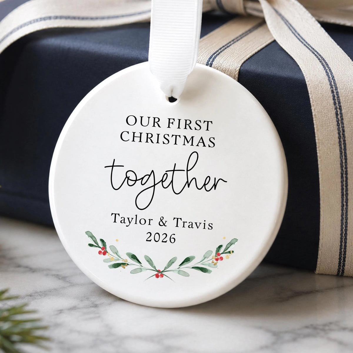 Custom Our First Christmas Together Ornament