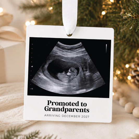 Promoted to Grandparents Ultrasound Ornament