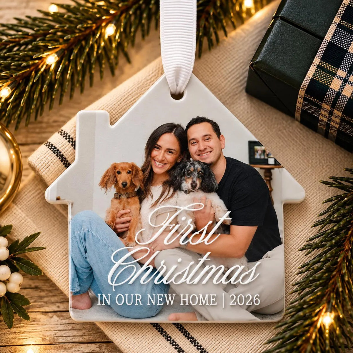 First Christmas in Our New Home Photo Ornament
