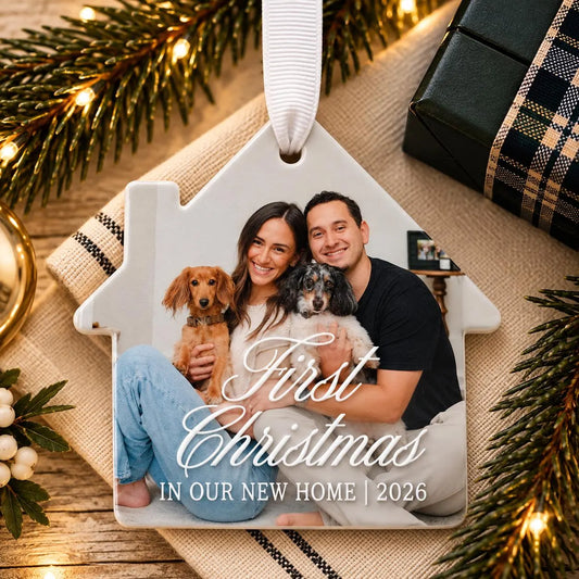 First Christmas in Our New Home Photo Ornament
