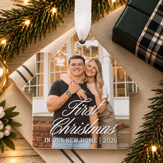 First Christmas in Our New Home Photo Ornament