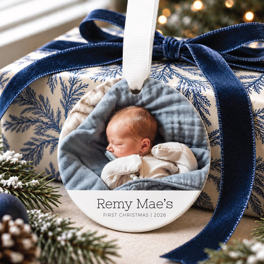 Custom Baby's First Christmas Ornament