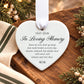 Personalized Ceramic Heart Memorial