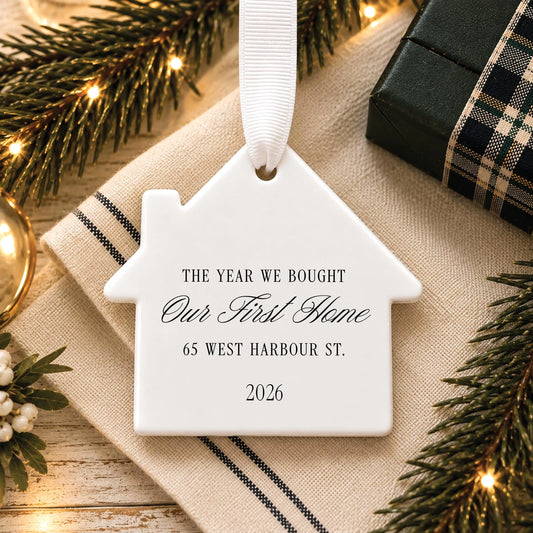 Custom The Year We Bought our First Home Ornament