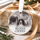Custom Our First Christmas Married Photo Ornament