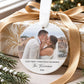 Our First Christmas Married Photo Ornament