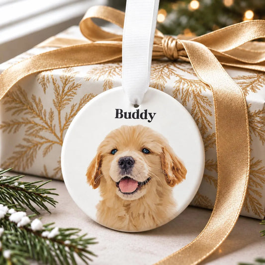Custom Photo Pet Dog Ornament