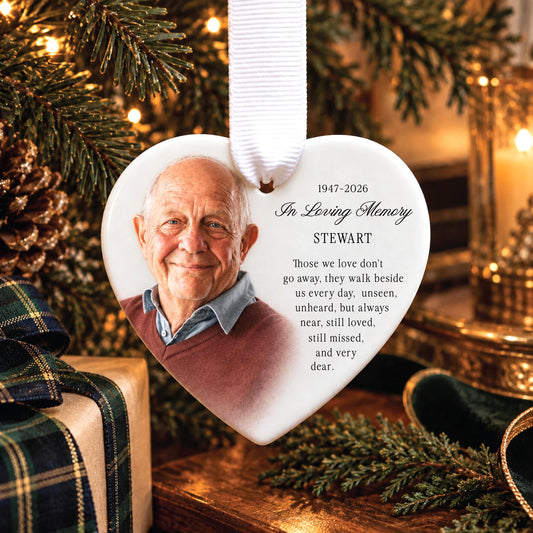 Personalized Ceramic Heart Memorial