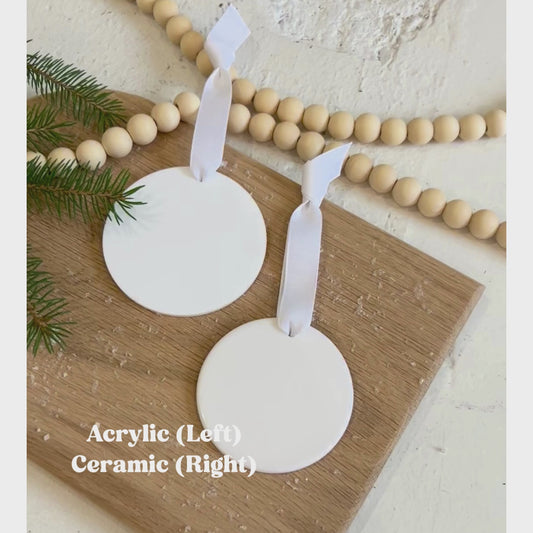 Custom Baby's First Christmas Ornament