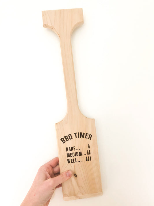 Engraved Cedar BBQ Scraper