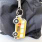 Custom Name Backpack Bus Keychain