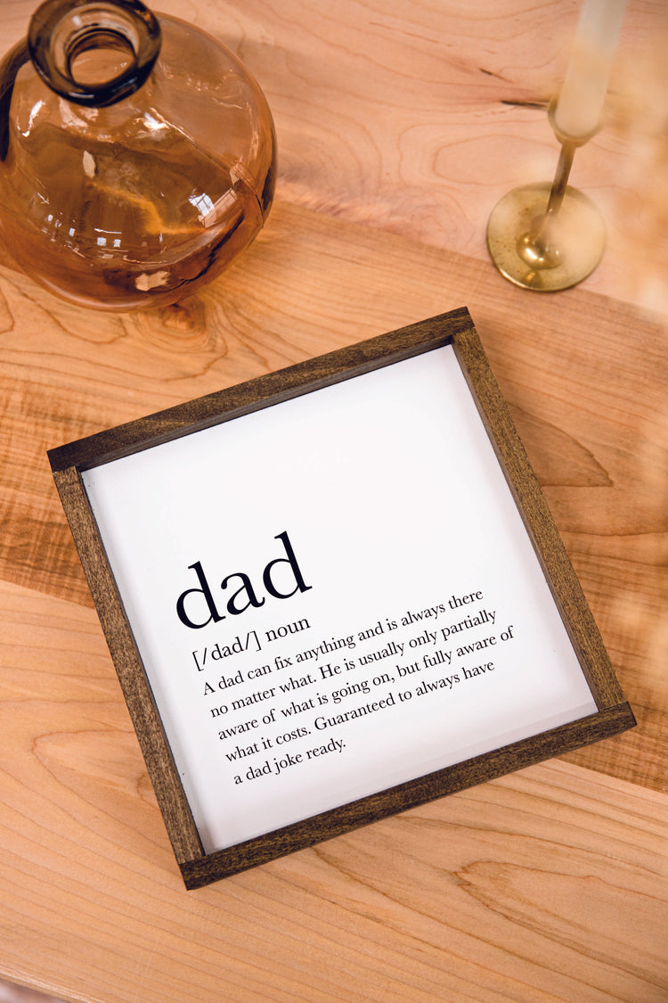 Dad Definition Sign