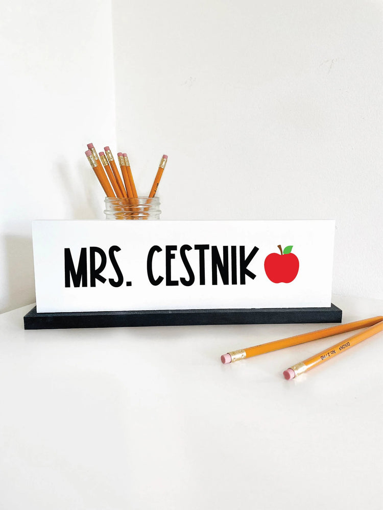 Teacher Desk Name Sign