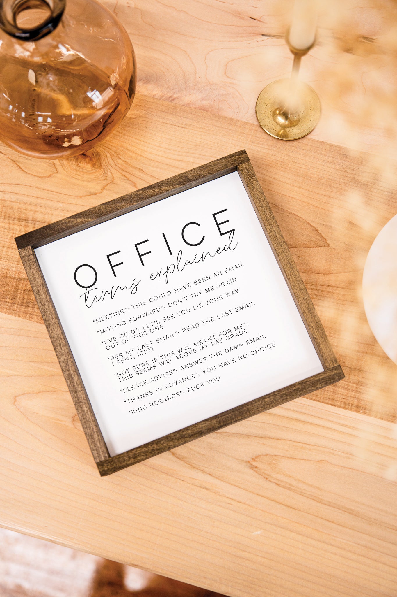 Office Terms Sign